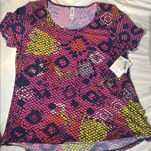 Lularoe to Colorful Patterned Women's Top